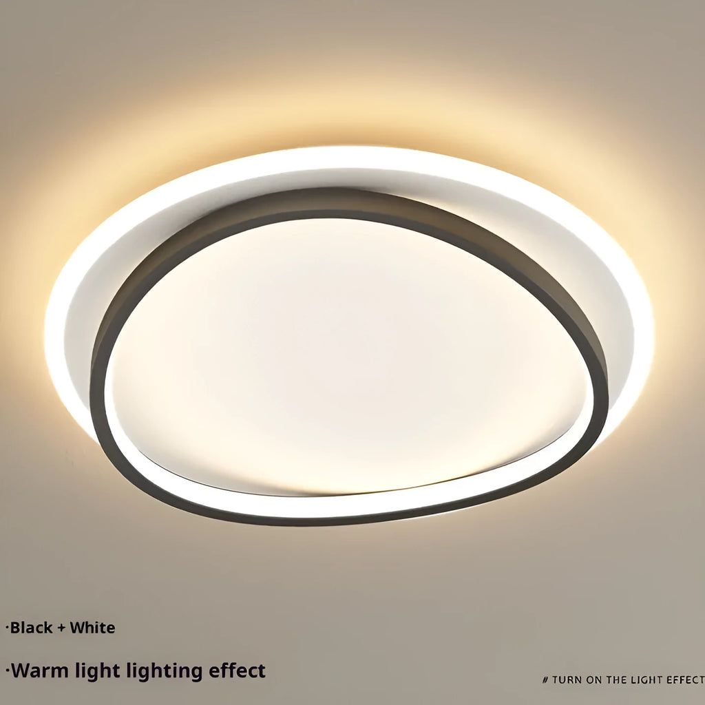 Modern simple ultra-thin round ceiling lamp 50cm LED with remote control for bedroom