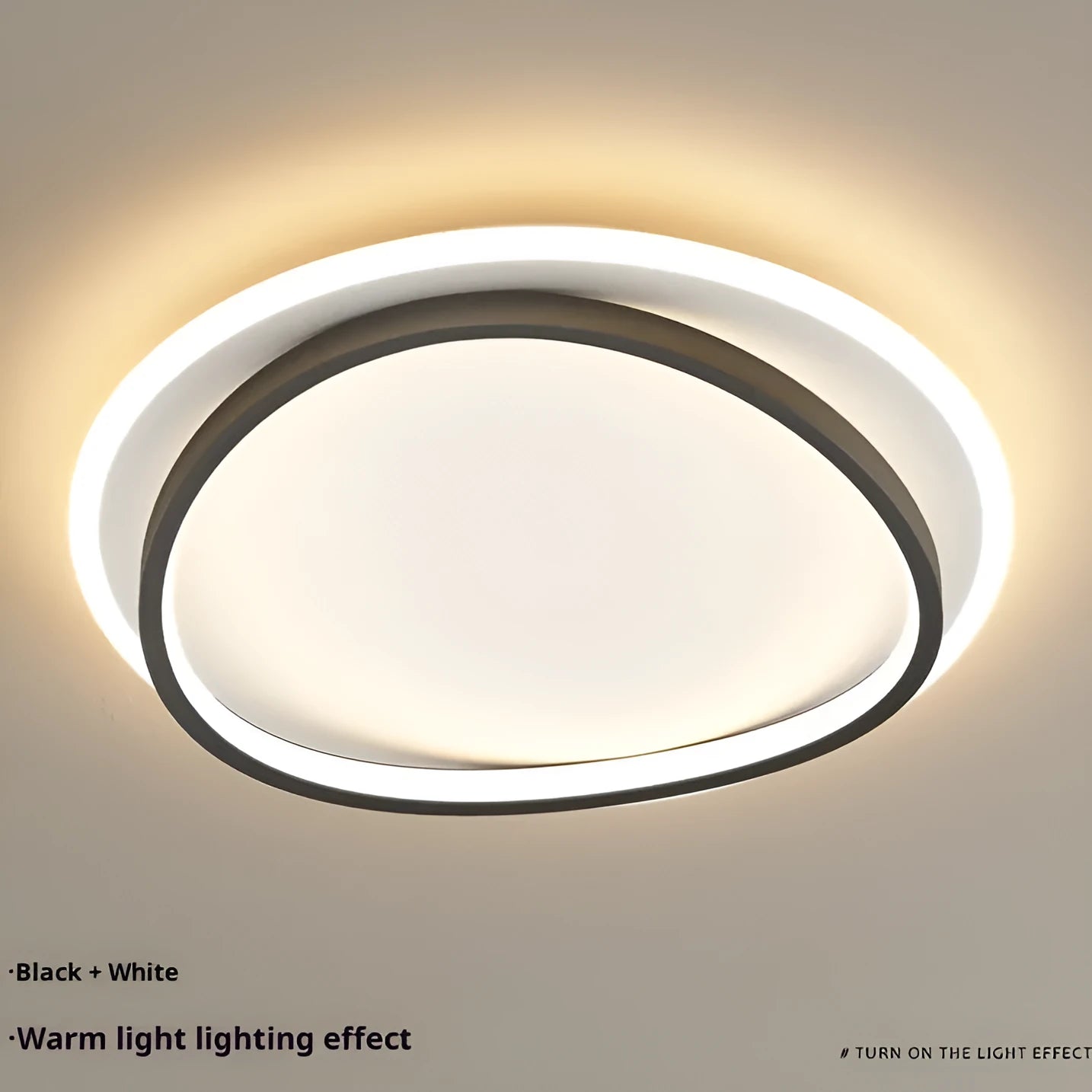 Modern simple ultra-thin round ceiling lamp 50cm LED with remote control for bedroom