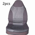 Black quilted universal car seat covers made from PU and polyester fabric with sponge composite