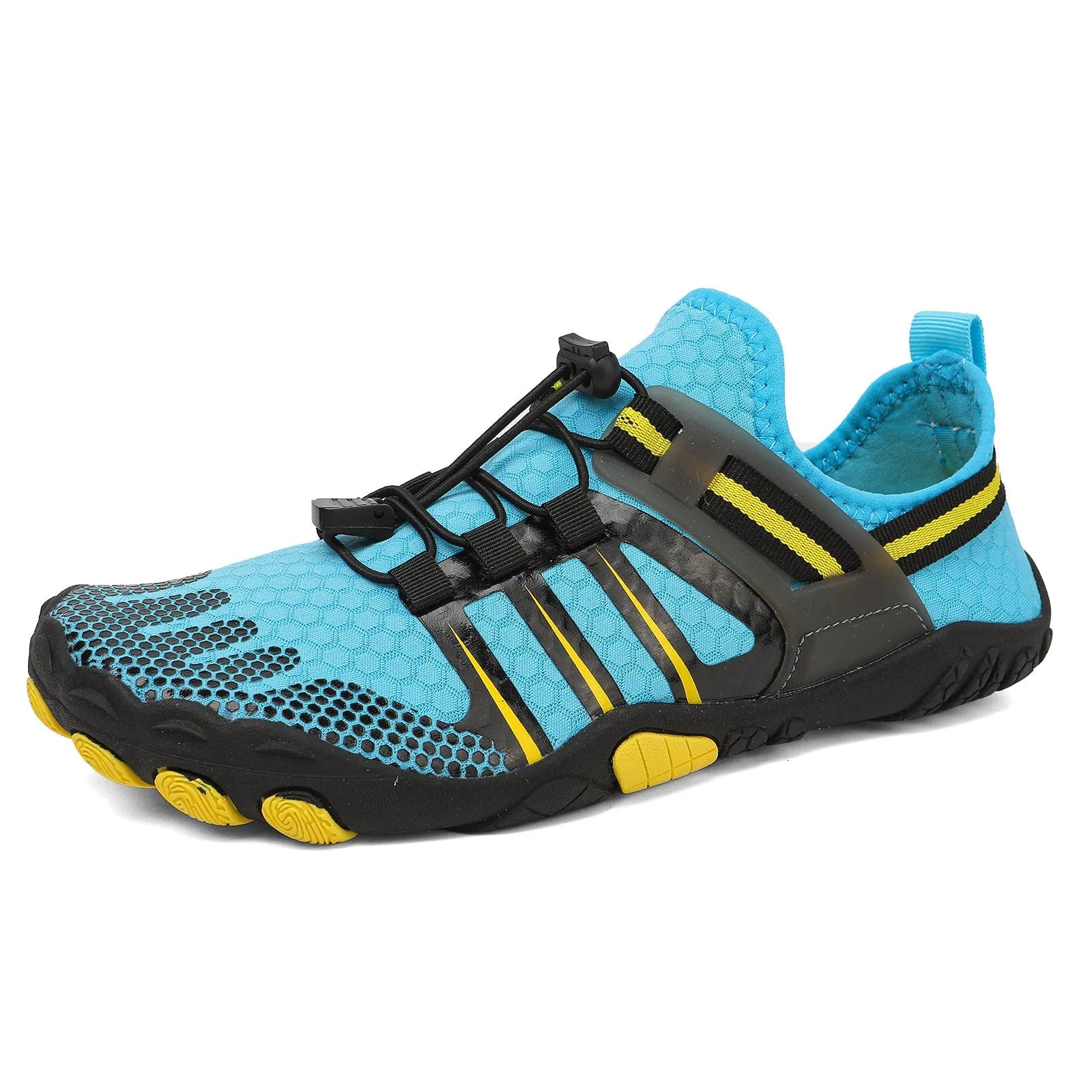 Non-slip swim dive boots for couples beach yoga wading, breathable air layer upper, rubber sole, elastic band closure