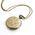 Dragon Bone Stone British pocket watch in bronze colour, 13mm thickness, casual clothing accessory
