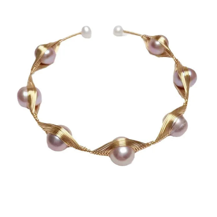 Women's freshwater pearl bracelet unisex style travel commemoration gift first model