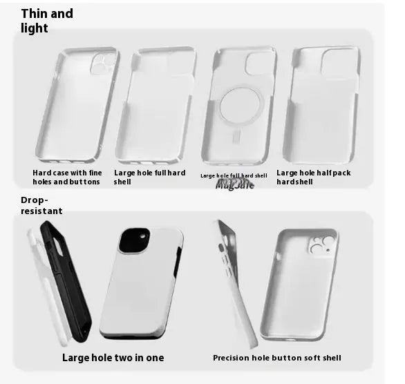 Retro design hard shell iPhone case in glossy finish, showing large hole for ports.