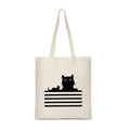 Sublimation canvas single shoulder bag in one of eight colour styles featuring thermal transfer print for everyday shopping use.