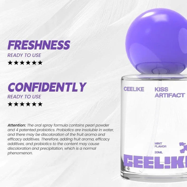 20ml portable oral care spray bottle with nozzle dispenser for probiotics cleaning formula