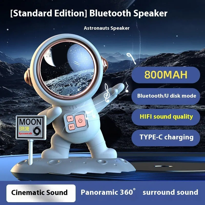 Bluetooth Spaceman creative wireless speaker small stereo ornament with rechargeable lithium battery