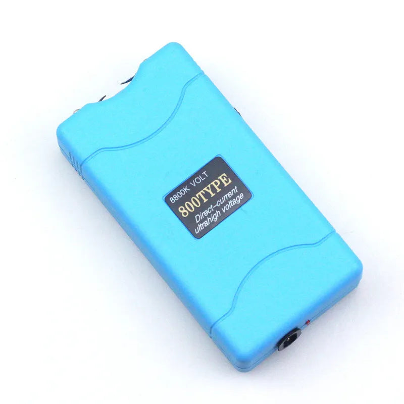 Women's multi-function self-defence torch in plastic resin construction showing colour options
