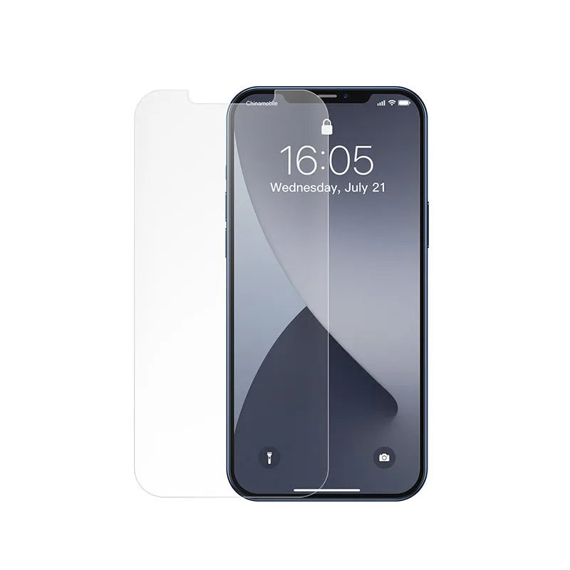 0.25mm full glass frosted tempered film screen protector for iPhone 12 Mini 5.4 inch two pack with cleaning kit