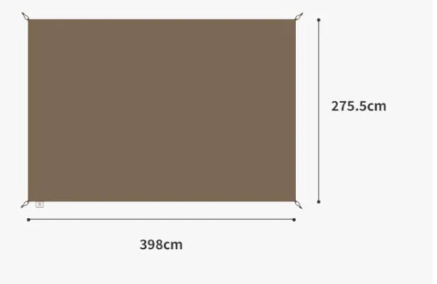 Dark coffee automatic ridge camping tent with two rooms one hall, fabric 10D polyester oxford cloth silver coated