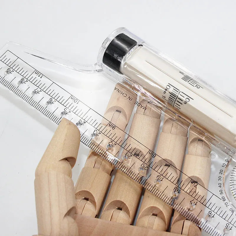 30 cm long plastic rolling ruler for multifunctional technical drawing and drafting