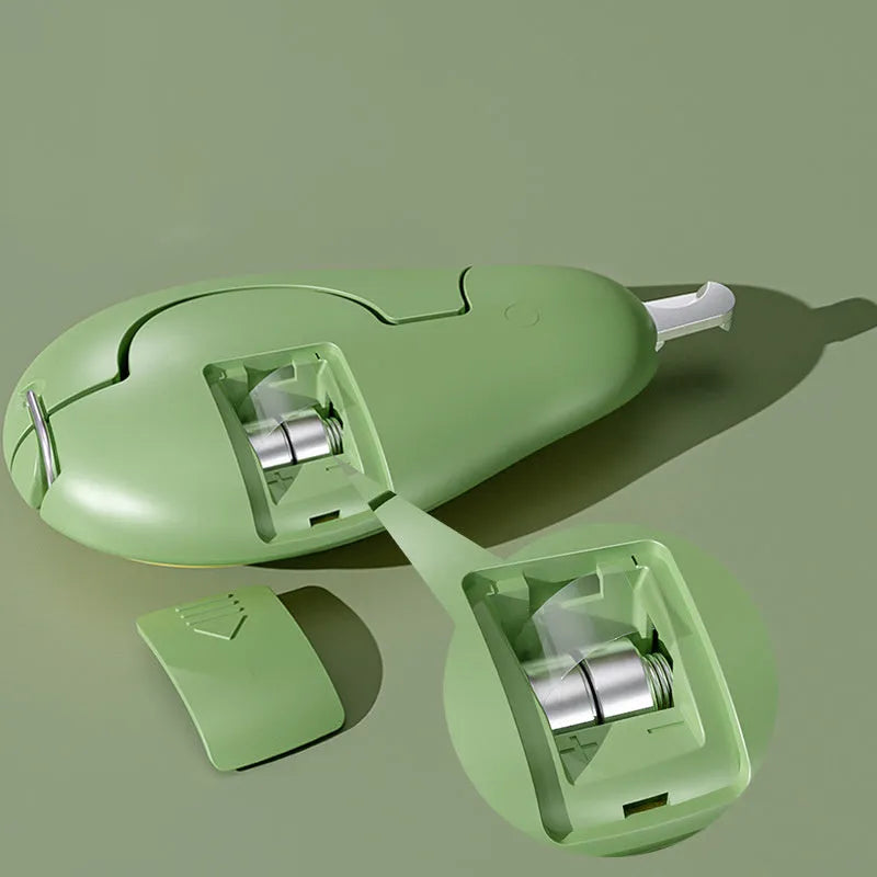 Professional pet nail clipper with LED light for small dogs and cats, in green colour option.