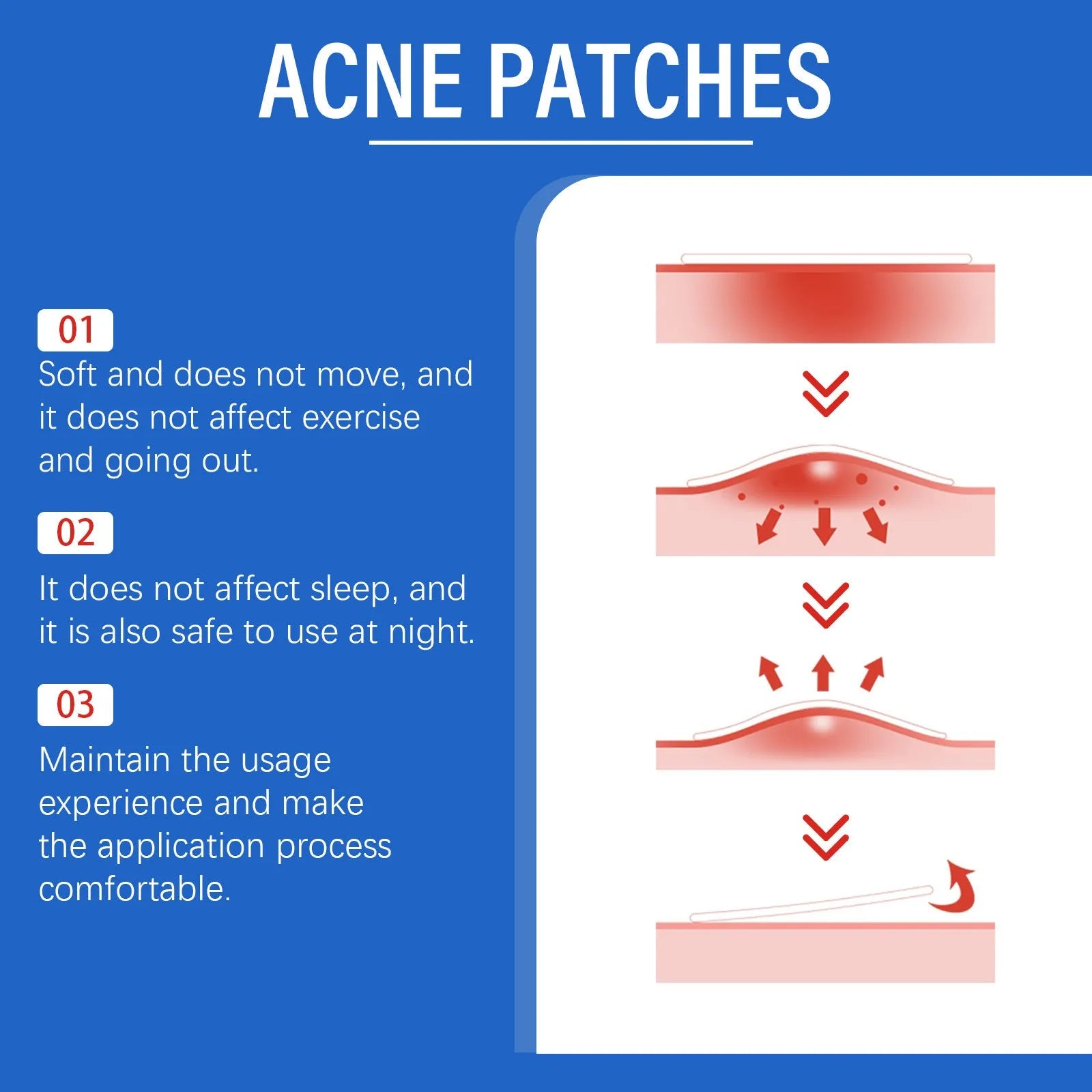 216 tea tree oil and vitamin E hydrocolloid acne patches for facial blemish treatment