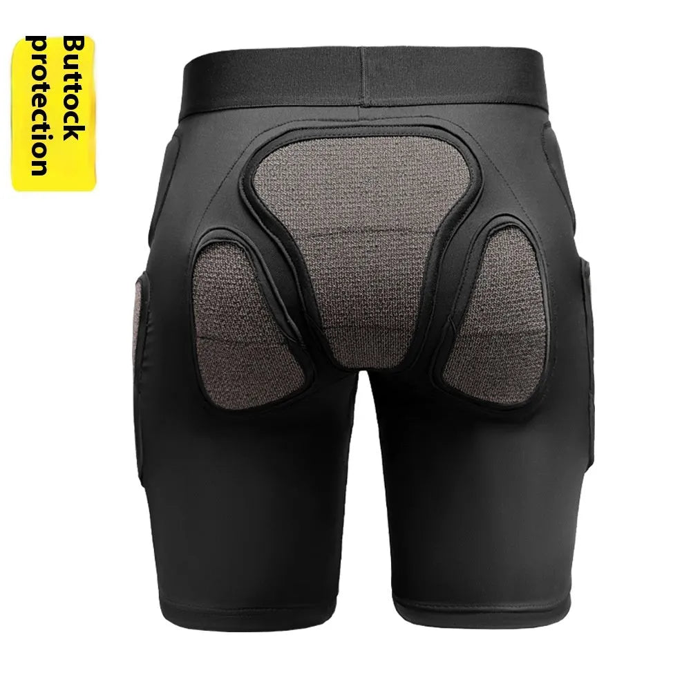 X-ray diffraction ski protective gear with hip pads and knee pads for waist and knee protection during sports