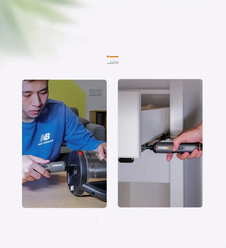 WORX Vickers WX240 3.6V cordless electric screwdriver on a white background