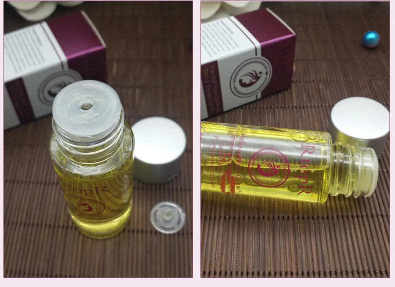 Hair growth essential oil liquid treatment 20ml bottle rose colour preventing hair loss