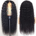 Front lace deep wave human hair wig for ladies hand-woven natural look length options 20 to 85cm
