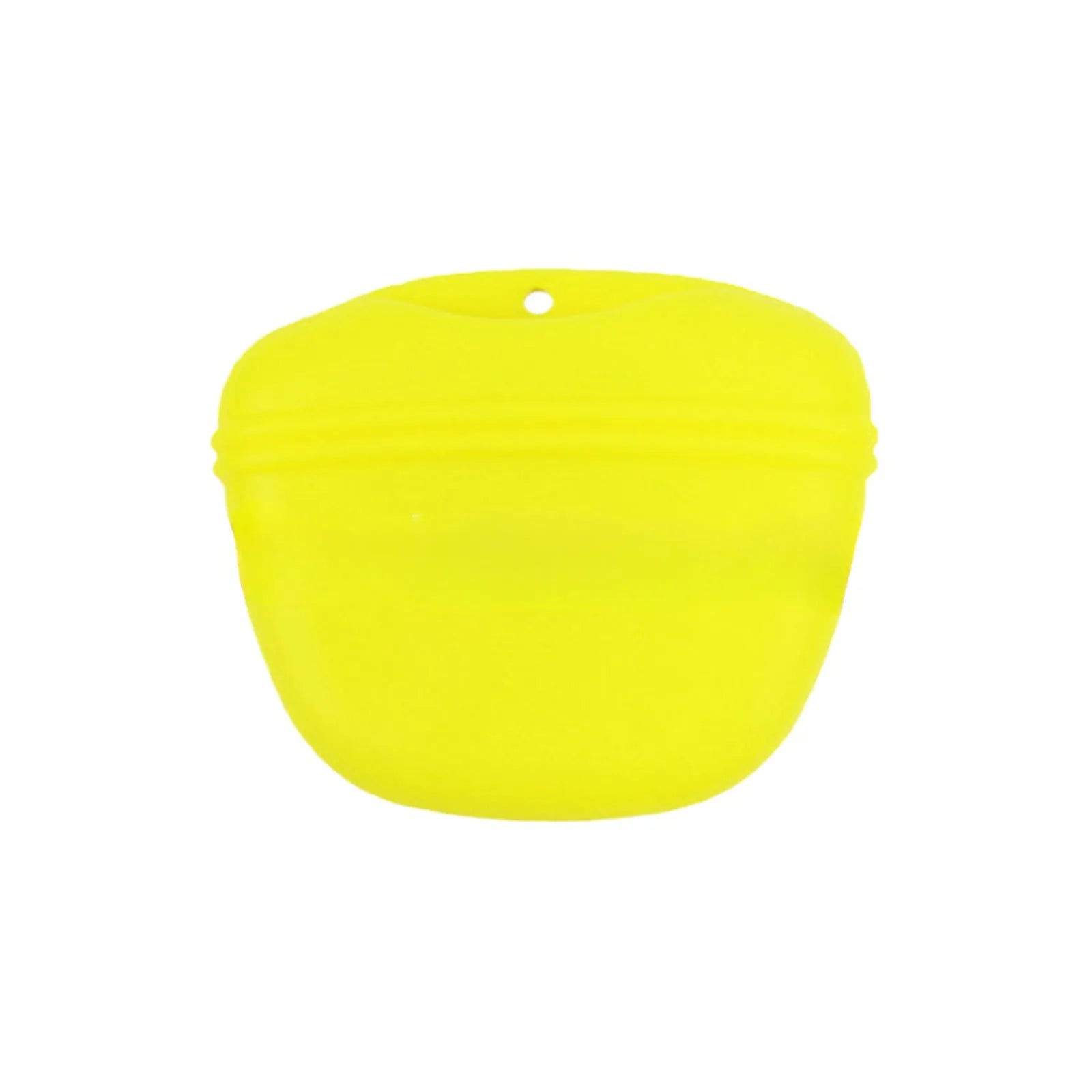 Silicone dog training treat bag with clip attachment in assorted colours