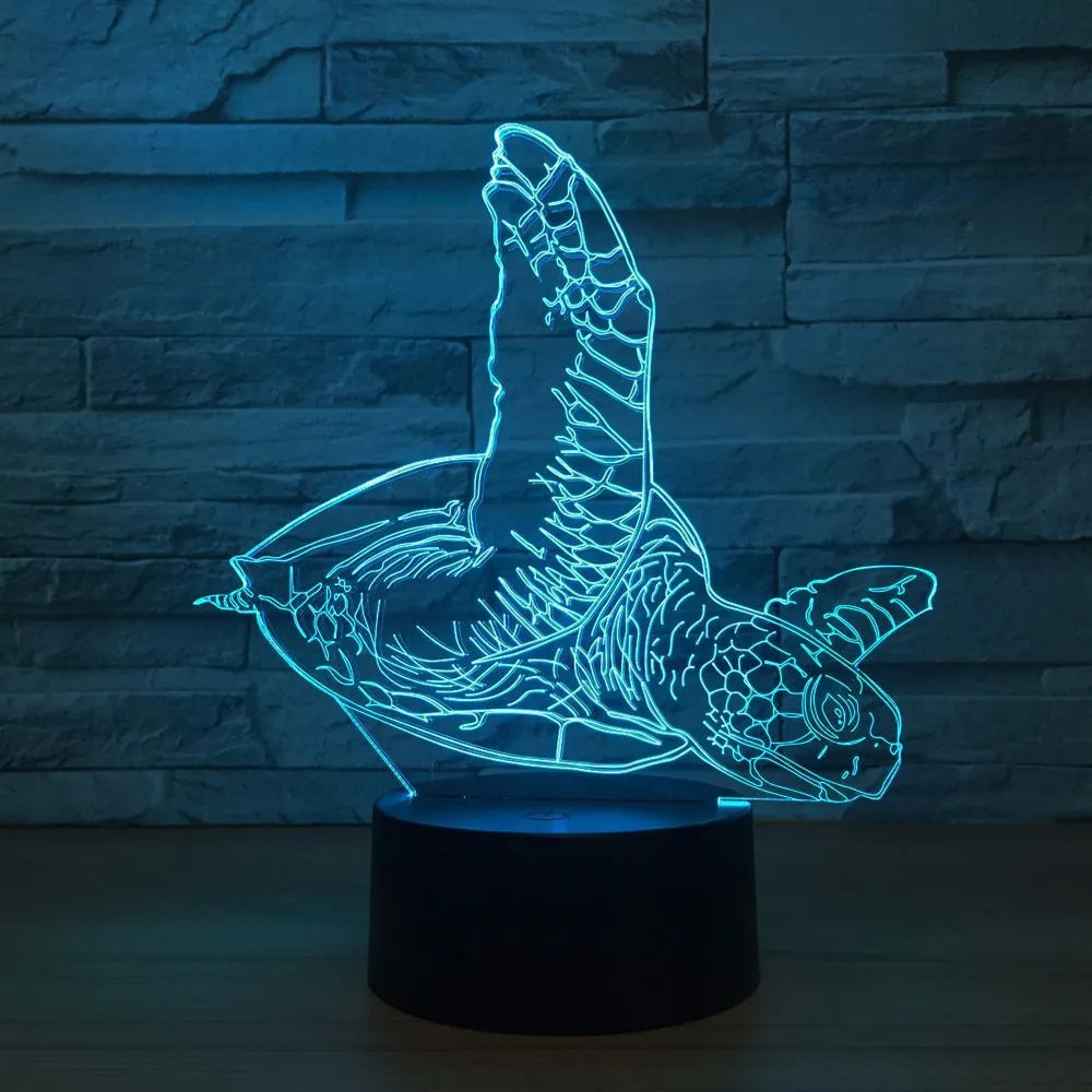 LED touch remote control desk lamp in black with 7 colour change acrylic plate on compact ABS base