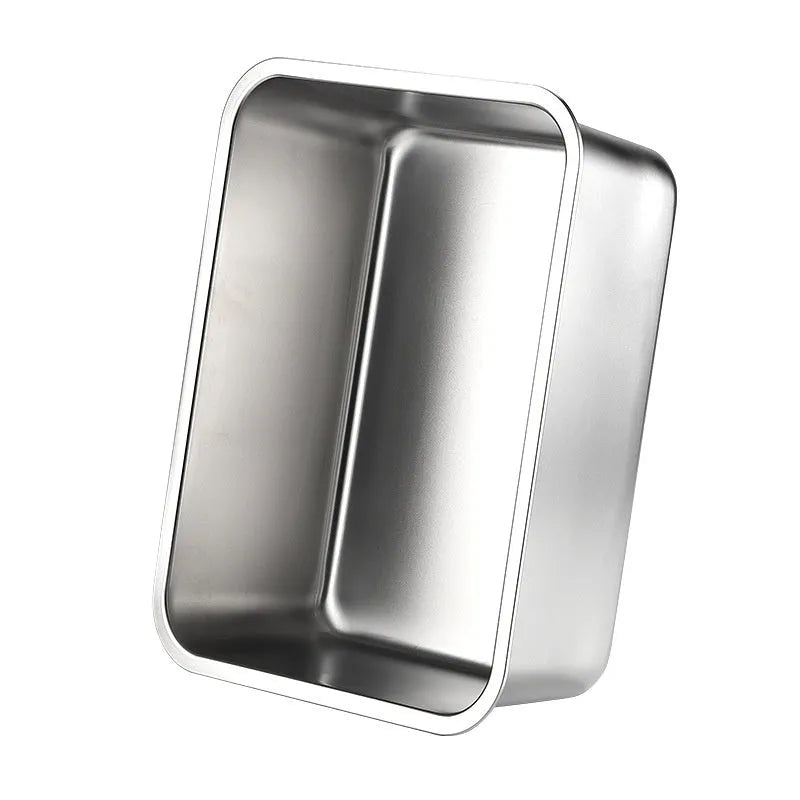 Stainless steel litter box 60x40x20 cm with anti-corrosion finish