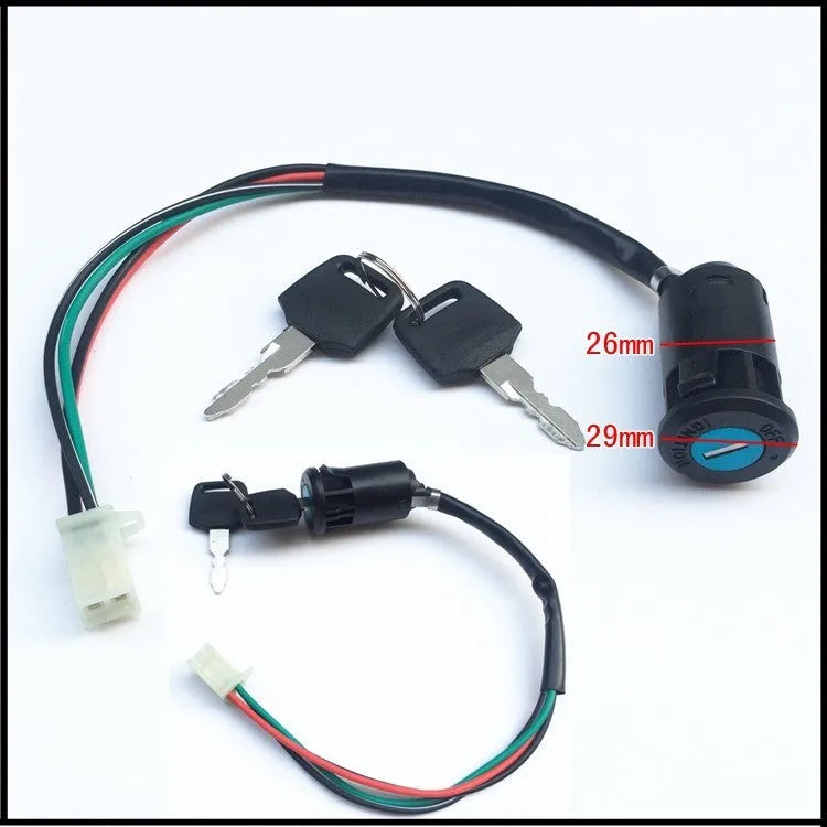 Waterproof electric door lock for automotive security systems with plastic housing