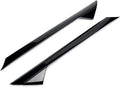 Black front windshield decorative trim panel set for Ford vehicles