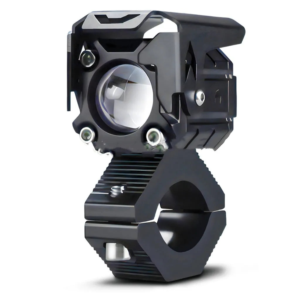 LED dual light external electric motorcycle spotlights M1 60W 6000LM aviation aluminium IP67