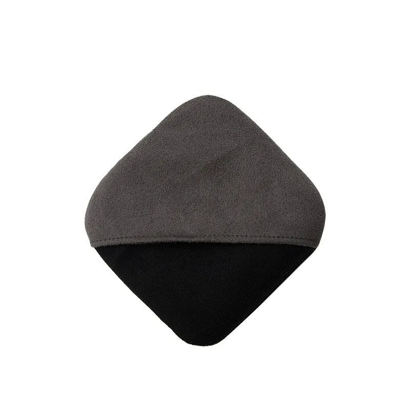 Grey keyboard dust cloth resting on a laptop keyboard, universal fit for 13-inch and 16-inch models