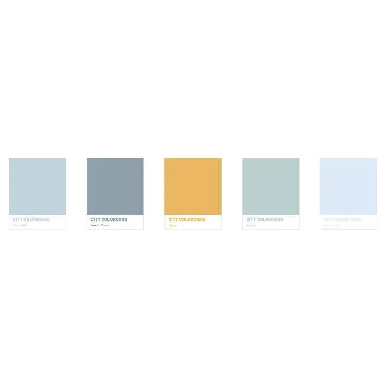 City colour memo note paper measuring 75mm by 95mm in rectangle shape