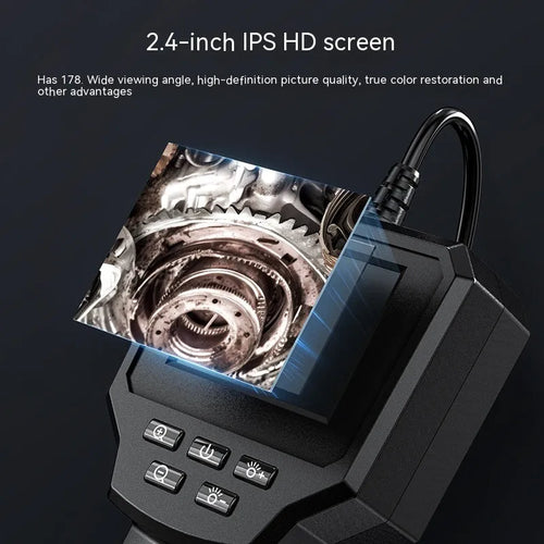 Waterproof HD endoscope inspection camera with 8mm probe for automotive and plumbing diagnostics