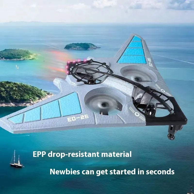 Remote control EVA foam gravity glider in EO26 colour with handle remote control on a floor