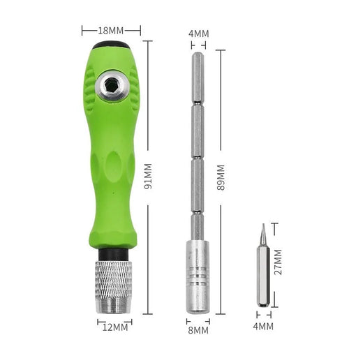 32-in-1 magnetic handle precision screwdriver set with bits for mobile phone repair