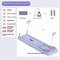 Multi-functional fitness board in standard purple with automatic rebound abdominal wheel for full body home exercise