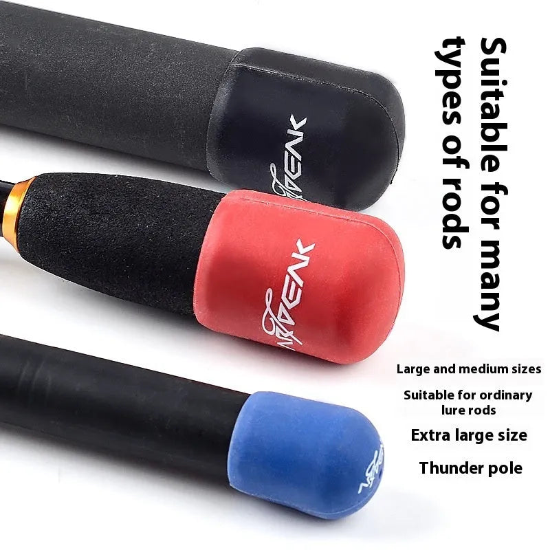Fishing rod rear block non-slip fixed plug for lure rod with random colour finish