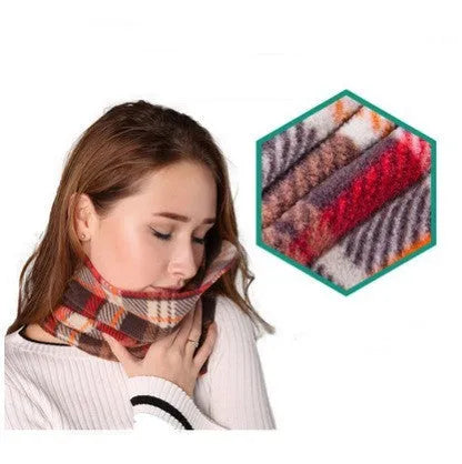 U-shaped travel neck pillow with removable scarf collar in black, grey, navy or red colours