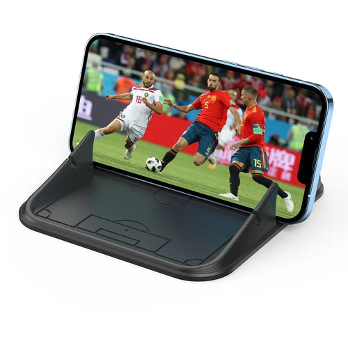 Silicone automobile phone holder in Peak-X5 colour with common node design for car and desktop use