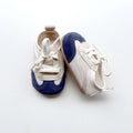 Baby shoes with hollow mesh upper and rubber sole in black, blue, brown, green for toddlers 1-3 years