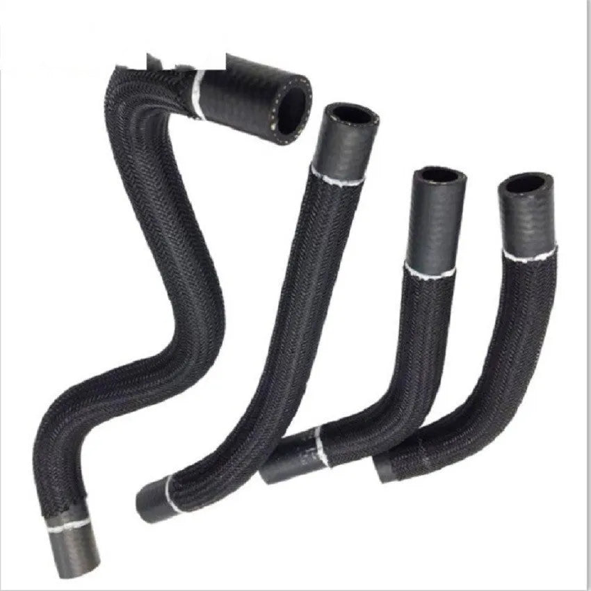 Black self-winding polyester mesh sleeve for automotive wire protection, 1 metre length, flame retardant VW-1 rated