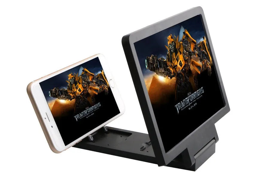 Black and white screen magnifier measuring 18cm by 12cm for mobile phone display amplification