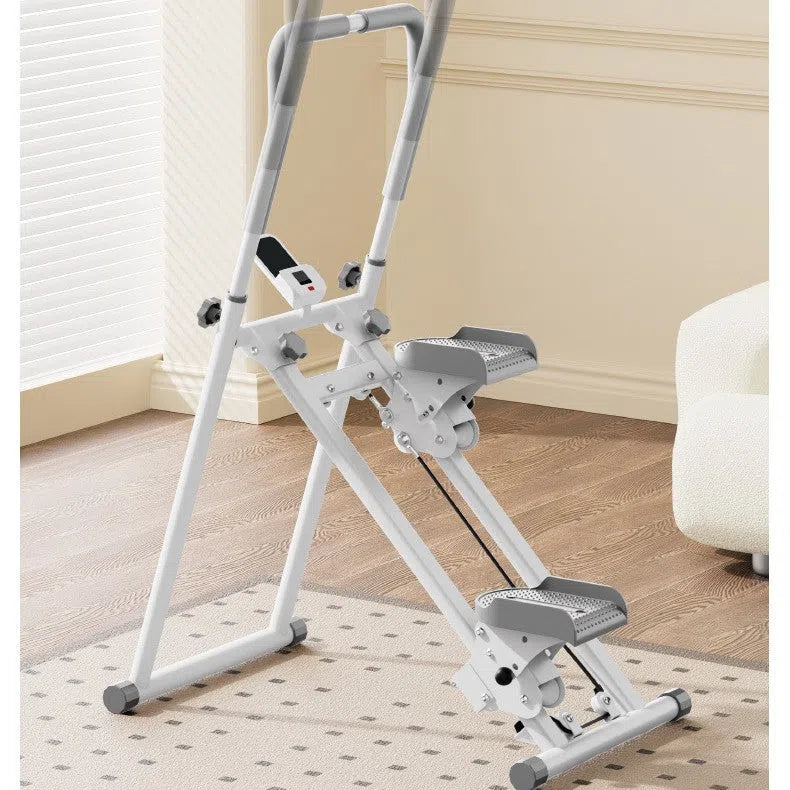 Multifunctional stair climber with steel frame for home use, available in black finish