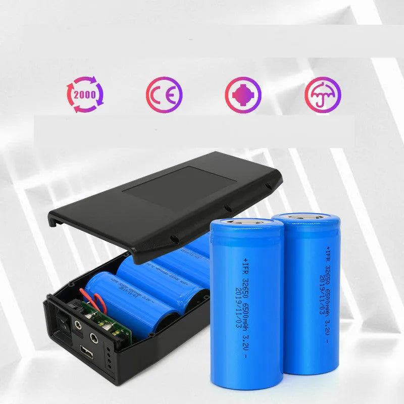 LF4100 lithium iron phosphate battery unit with charger and connection cables