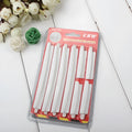 White plastic car door edge protection strip set for preventing scratches and door dings