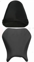 Suzuki GSXR1000 black PU leather seat cover protecting front and rear motorcycle seats.