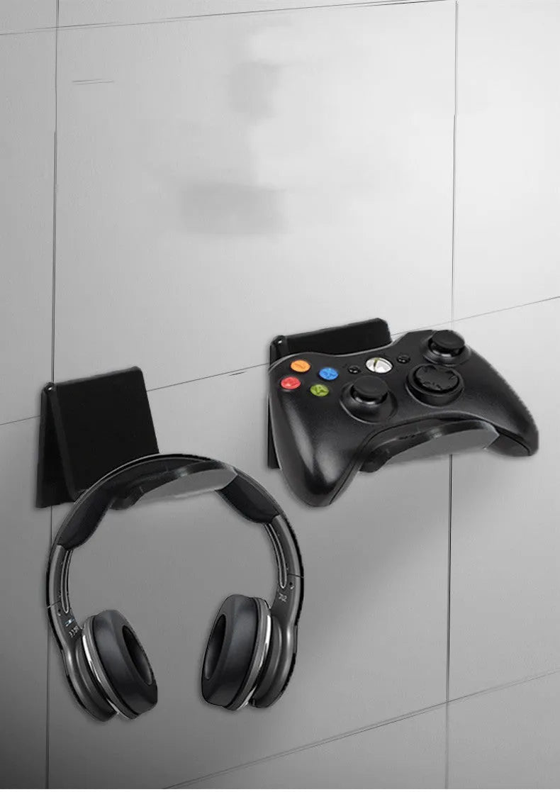 Universal plastic game controller mounting bracket in black, white and transparent colour options