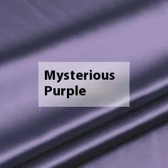 Solid colour silk duvet cover laid flat, showing plain weave texture in a choice of six colours.