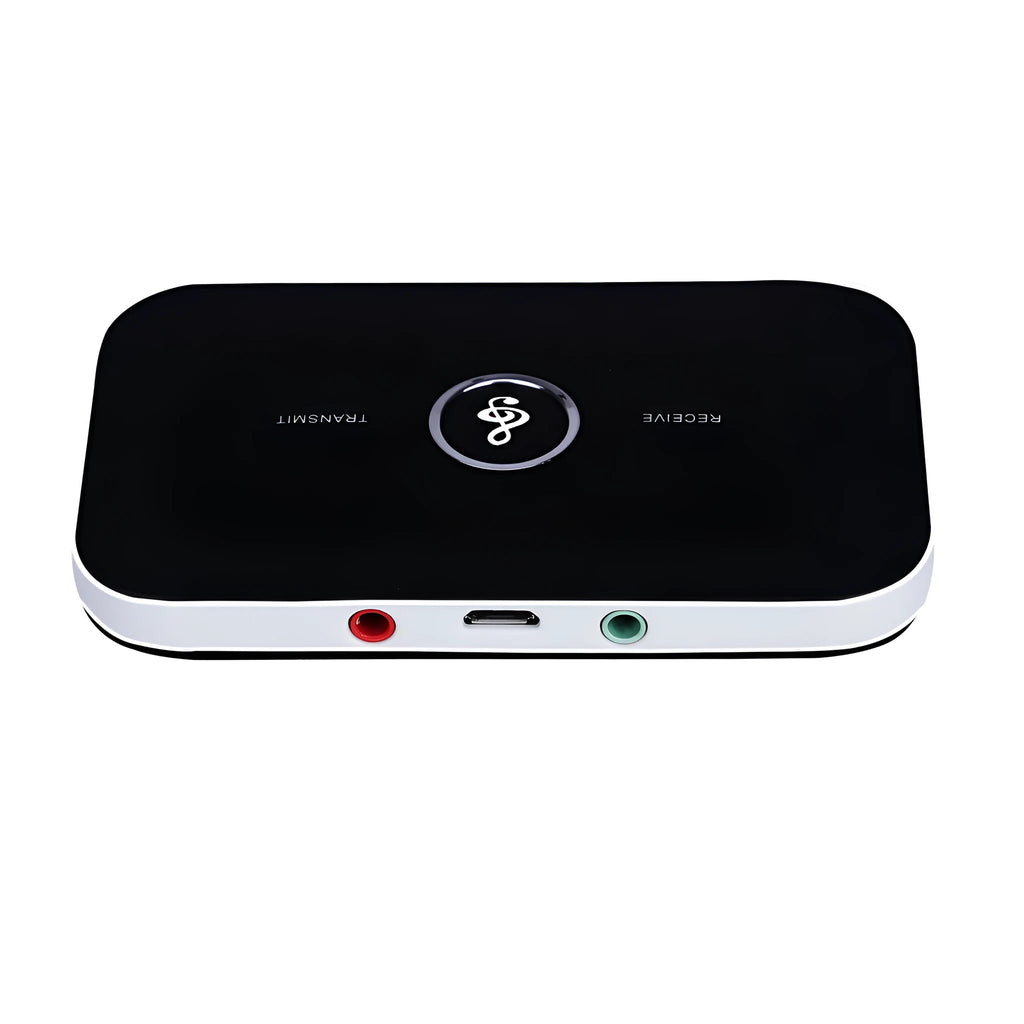 Black Bluetooth 4.1 USB adapter with external power supply for wireless connectivity