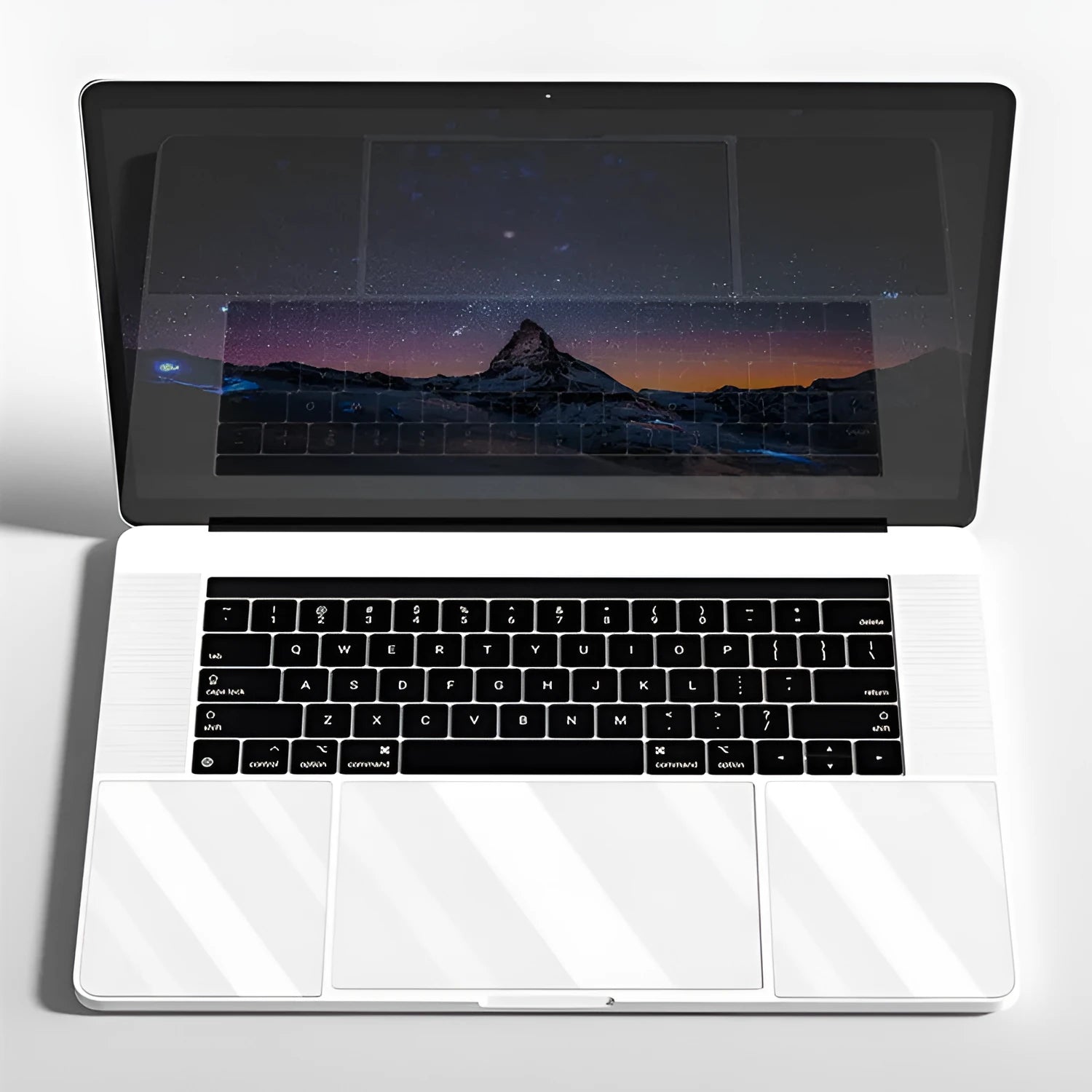 Matte touchpad film and wrist support film set for MacBook Pro Air with scratch-resistant surface