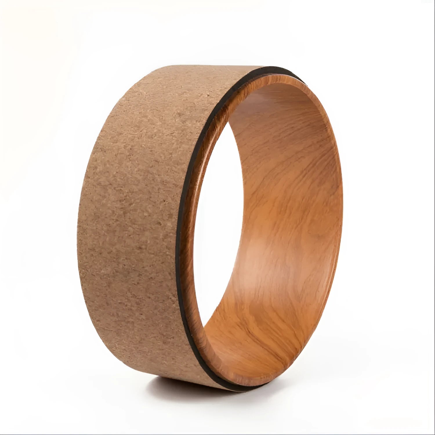 Back bending yoga wheel 13x32.5cm in ABS TPE or cork for fitness and massage