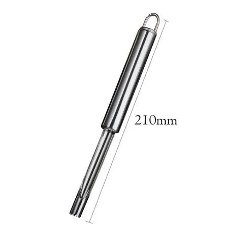 Stainless steel pineapple corer slicer with ABS handle on a kitchen worktop