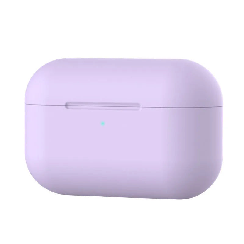 Soft silicone protective cover for AirPods Pro wireless headphones in multiple colours.
