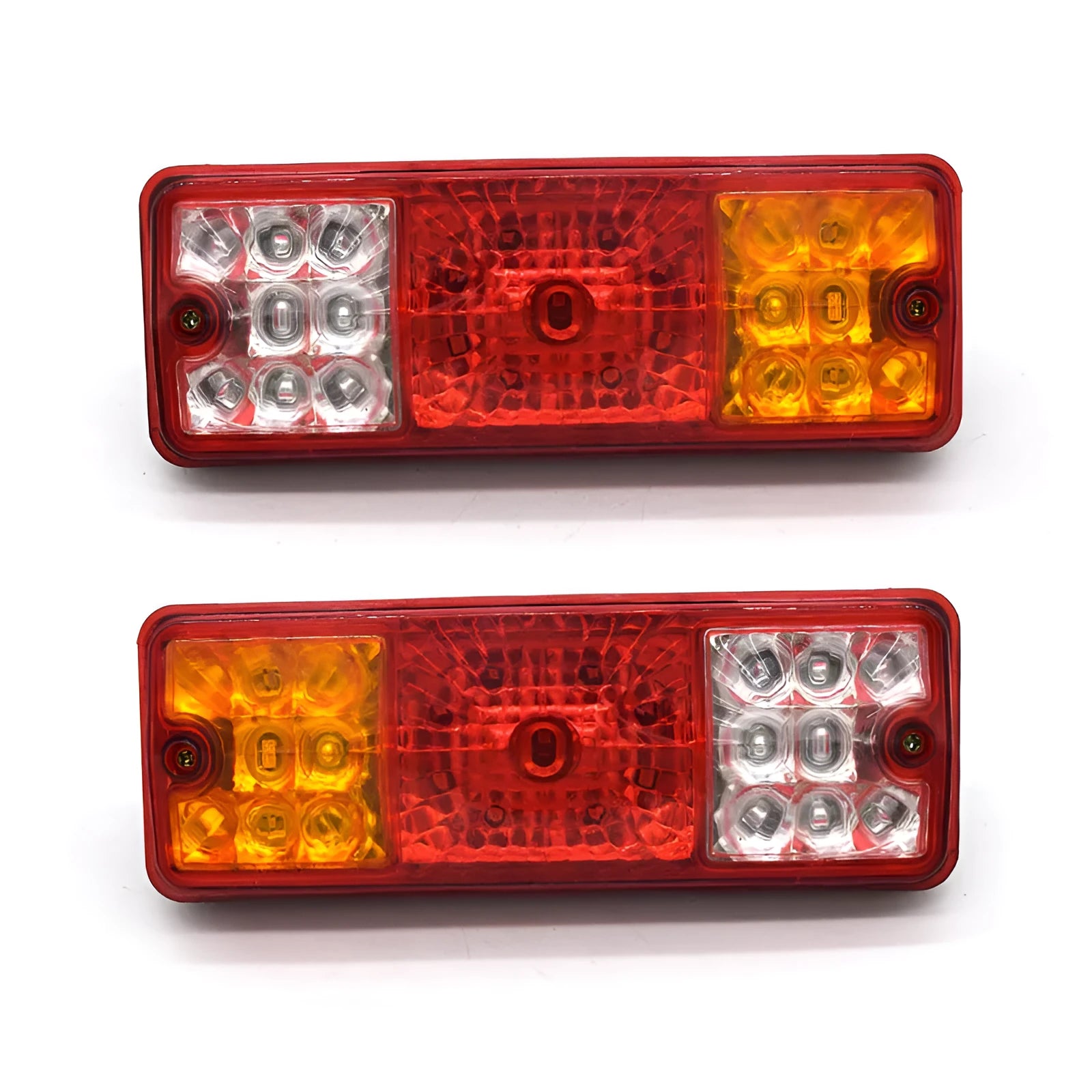 Black integrated shell semi-closed taillight for 12V and 48-60V electric tricycles